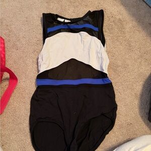 Black White and Blue Five Dancewear Leotard